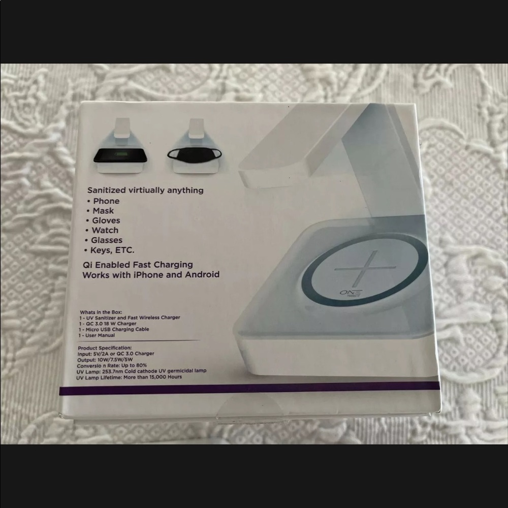 UV SANITIZER WIRELESS CHARGER Kills 99.9%Germ - Picture 8 of 12